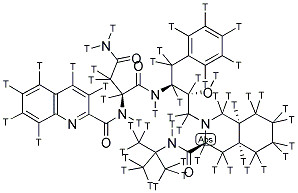 SAQUINAVIR [3H(G)] Struktur