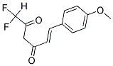 (5E)-1,1-DIFLUORO-6-(4-METHOXYPHENYL)HEX-5-ENE-2,4-DIONE Struktur