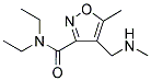 N,N-DIETHYL-5-METHYL-4-[(METHYLAMINO)METHYL]-3-ISOXAZOLECARBOXAMIDE Struktur