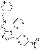 NICOTINALDEHYDE [(2E)-4-(4-NITROPHENYL)-3-PHENYL-1,3-THIAZOL-2(3H)-YLIDENE]HYDRAZONE Struktur