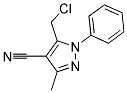 5-(CHLOROMETHYL)-3-METHYL-1-PHENYL-1H-PYRAZOLE-4-CARBONITRILE Struktur