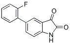 5-(2-FLUOROPHENYL)-1H-INDOLE-2,3-DIONE Struktur