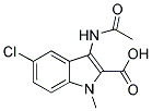 3-ACETYLAMINO-5-CHLORO-1-METHYL-1H-INDOLE-2-CARBOXYLIC ACID Struktur