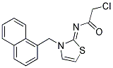 2-CHLORO-N-[(2Z)-3-(1-NAPHTHYLMETHYL)-1,3-THIAZOL-2(3H)-YLIDENE]ACETAMIDE Struktur