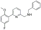 N-BENZYL-1-[6-(5-FLUORO-2-METHOXYPHENYL)PYRIDIN-2-YL]METHANAMINE Struktur