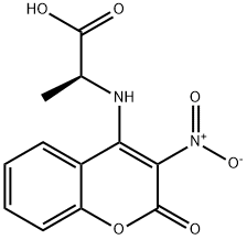 2-(3-NITRO-2-OXO-2 H-CHROMEN-4-YLAMINO)-PROPIONIC ACID Struktur