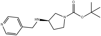 (R)-1-BOC-3-N-(PYRIDIN-4-YLMETHYL)-AMINO-PYRROLIDINE Struktur