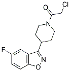 1,2-BENZISOXAZOLE, 3-[1-(2-CHLOROACETYL)-4-PIPERIDINYL]-5-FLUORO- Struktur