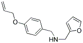 N-(4-(ALLYLOXY)BENZYL)-N-(2-FURYLMETHYL)AMINE Struktur