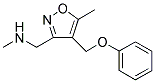 N-METHYL-1-[5-METHYL-4-(PHENOXYMETHYL)ISOXAZOL-3-YL]METHANAMINE Struktur