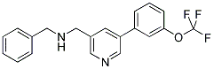 1-PHENYL-N-((5-[3-(TRIFLUOROMETHOXY)PHENYL]PYRIDIN-3-YL)METHYL)METHANAMINE Structure