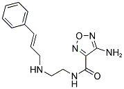 4-AMINO-N-(2-((3-PHENYLPROP-2-ENYL)AMINO)ETHYL)-1,2,5-OXADIAZOLE-3-CARBOXAMIDE Struktur