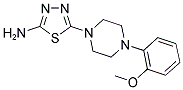 5-[4-(2-METHOXYPHENYL)PIPERAZIN-1-YL]-1,3,4-THIADIAZOL-2-AMINE Struktur