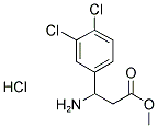 3-AMINO-3-(3,4-DICHLORO-PHENYL)-PROPIONIC ACID METHYL ESTER HYDROCHLORIDE Struktur