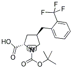 BOC-(R)-GAMMA-(2-TRIFLUOROMETHYL-BENZYL)-L-PROLINE Struktur