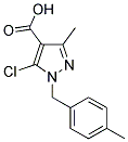 5-CHLORO-3-METHYL-1-(4-METHYLBENZYL)-1H-PYRAZOLE-4-CARBOXYLIC ACID Struktur