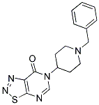 6-(1-BENZYLPIPERIDIN-4-YL)[1,2,3]THIADIAZOLO[5,4-D]PYRIMIDIN-7(6H)-ONE Struktur