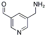 5-FORMYL-3-PYRIDINEMETHANAMINE Struktur