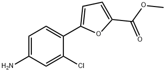 5-(4-AMINO-2-CHLORO-PHENYL)-FURAN-2-CARBOXYLIC ACID METHYL ESTER Struktur