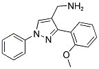 [3-(2-METHOXYPHENYL)-1-PHENYL-1H-PYRAZOL-4-YL]METHYLAMINE Struktur