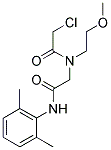 2-CHLORO-N-[2-[(2,6-DIMETHYLPHENYL)AMINO]-2-OXOETHYL]-N-(2-METHOXYETHYL)ACETAMIDE Struktur