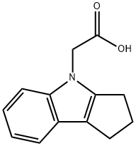 (2,3-DIHYDRO-1H-CYCLOPENTA[B]INDOL-4-YL)-ACETIC ACID Struktur