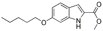 6-PENTYLOXY-1H-INDOLE-2-CARBOXYLIC ACID METHYL ESTER Struktur