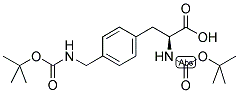 (S)-N-ALPHA-T-BUTYLOXYCARBONYL-4-(T-BUTYLOXYCARBONYLAMINOMETHYL)-PHENYLALANINE Struktur