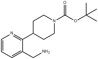 1-N-BOC-4-(3-AMINOMETHYLPYRIDYL)PIPERIDINE Struktur