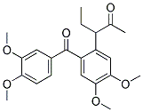 3-[2-(3,4-DIMETHOXY-BENZOYL)-4,5-DIMETHOXY-PHENYL]-PENTAN-2-ONE Struktur