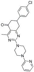 7-(4-CHLOROPHENYL)-2-[4-(2-PYRIDINYL)-1-PIPERAZINYL]-7,8-DIHYDRO-5(6H)-QUINAZOLINONE Struktur