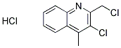 3-CHLORO-2-(CHLOROMETHYL)-4-METHYLQUINOLINE HYDROCHLORIDE Struktur