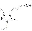 N-[3-(1-ETHYL-3,5-DIMETHYL-1H-PYRAZOL-4-YL)PROPYL]-N-METHYLAMINE Struktur