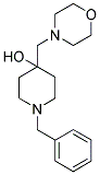 1-BENZYL-4-MORPHOLIN-4-YLMETHYL-PIPERIDIN-4-OL Struktur