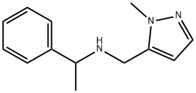 (2-METHYL-2H-PYRAZOL-3-YLMETHYL)-(1-PHENYL-ETHYL)-AMINE Struktur