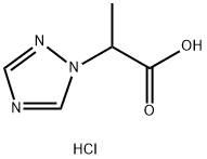 2-[1,2,4]TRIAZOL-1-YL-PROPIONIC ACIDHYDROCHLORIDE Struktur