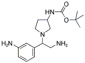 3-N-BOC-AMINO-1-[2-AMINO-1-(3-AMINO-PHENYL)-ETHYL]-PYRROLIDINE Struktur