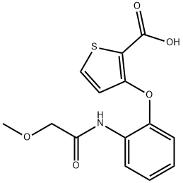 3-(2-[(2-METHOXYACETYL)AMINO]PHENOXY)-2-THIOPHENECARBOXYLIC ACID Struktur