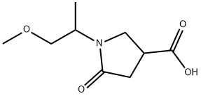 1-(2-METHOXY-1-METHYL-ETHYL)-5-OXO-PYRROLIDINE-3-CARBOXYLIC ACID Struktur