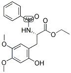 N-BENZOYL-2-HYDROXY-4,5-DIMETHOXYPHENYLALANINE ETHYL ESTER Struktur