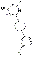 2-[4-(3-METHOXYPHENYL)PIPERAZIN-1-YL]-6-METHYLPYRIMIDIN-4(3H)-ONE Struktur