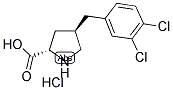 (R)-GAMMA-(3,4-DICHLORO-BENZYL)-L-PROLINE-HCL Struktur