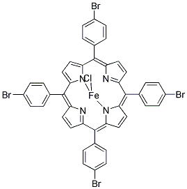 5,10,15,20-TETRAKIS-(4-BROMOPHENYL)-PORPHYRIN-FE-(III) CHLORIDE Struktur