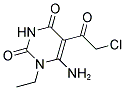 6-AMINO-5-(CHLOROACETYL)-1-ETHYLPYRIMIDINE-2,4(1H,3H)-DIONE Struktur