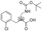 (R)-2-(TERT-BUTOXYCARBONYLAMINO-METHYL)-3-(2-CHLORO-PHENYL)-PROPIONIC ACID Struktur