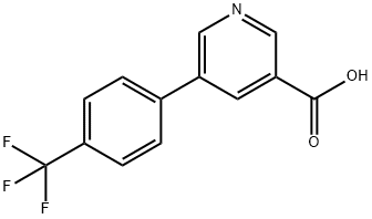 5-(4-TRIFLUOROMETHYLPHENYL)NICOTINIC ACID Struktur