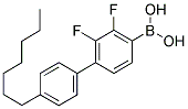 2,3-DIFLUORO-4'-HEPTYLBIPHENYL-4-BORONIC ACID Struktur