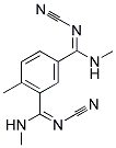 METHYLBENZENE-2,4-BIS(N'-CYANO-N-METHYLFORMAMIDINE) Struktur