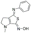 (4Z,6Z)-1-METHYL-4-(PHENYLIMINO)-1,2,3,4-TETRAHYDRO-6H-THIENO[3,4-B]PYRROL-6-ONE OXIME Struktur