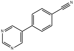 4-(5-PYRIMIDINYL)BENZONITRILE Struktur